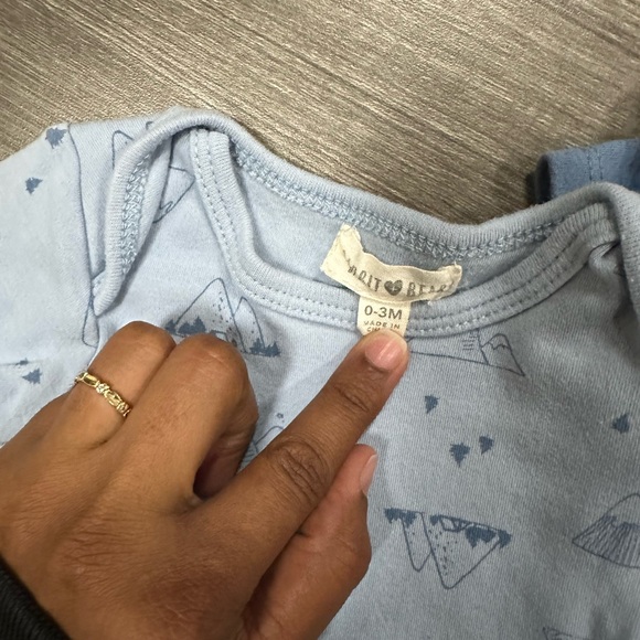 Rabbit Bear two set 0-3 months old baby bodysuit - Picture 6 of 7